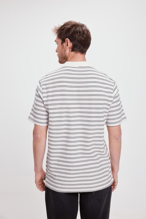 Pedro del Hierro Polo PDH Rayas Marfil