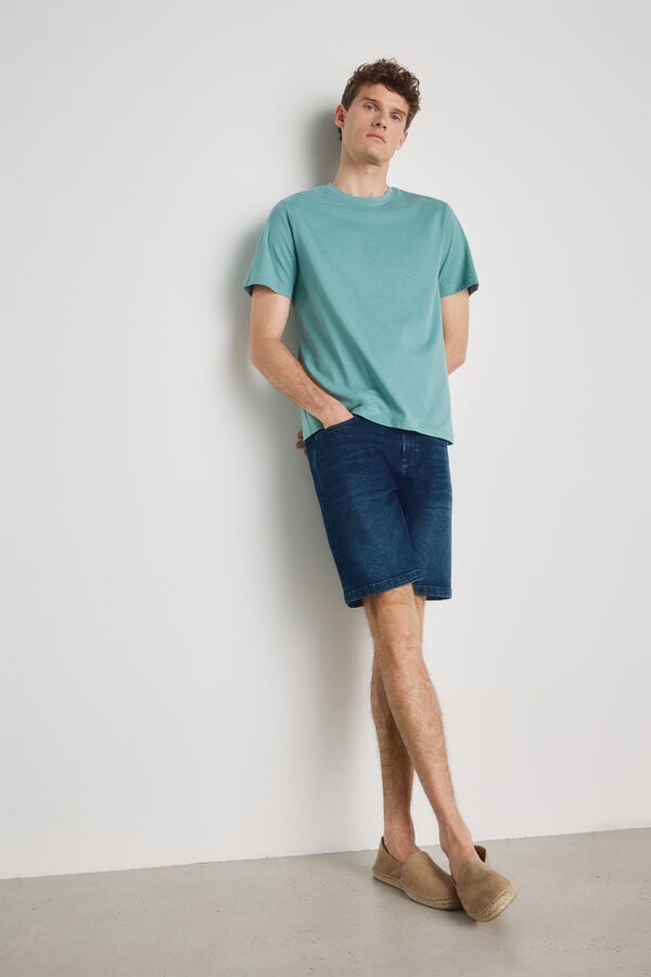 Milano T-shirt b&aacute;sica Azul
