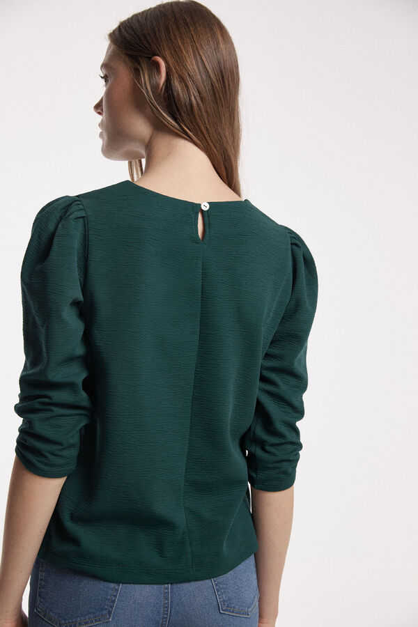 Fifty Outlet T-SHIRT TEXTURA Verde escuro