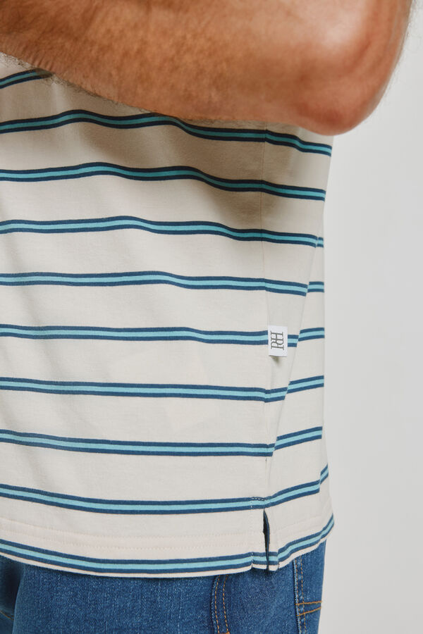 Pedro del Hierro T-shirt de manga curta estampada Marinho