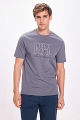 Pedro del Hierro Camiseta Big Logo PDH Gris Oscuro