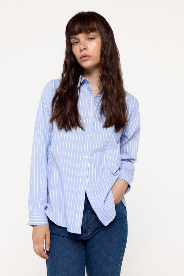 Milano Camisa Oxford Azul