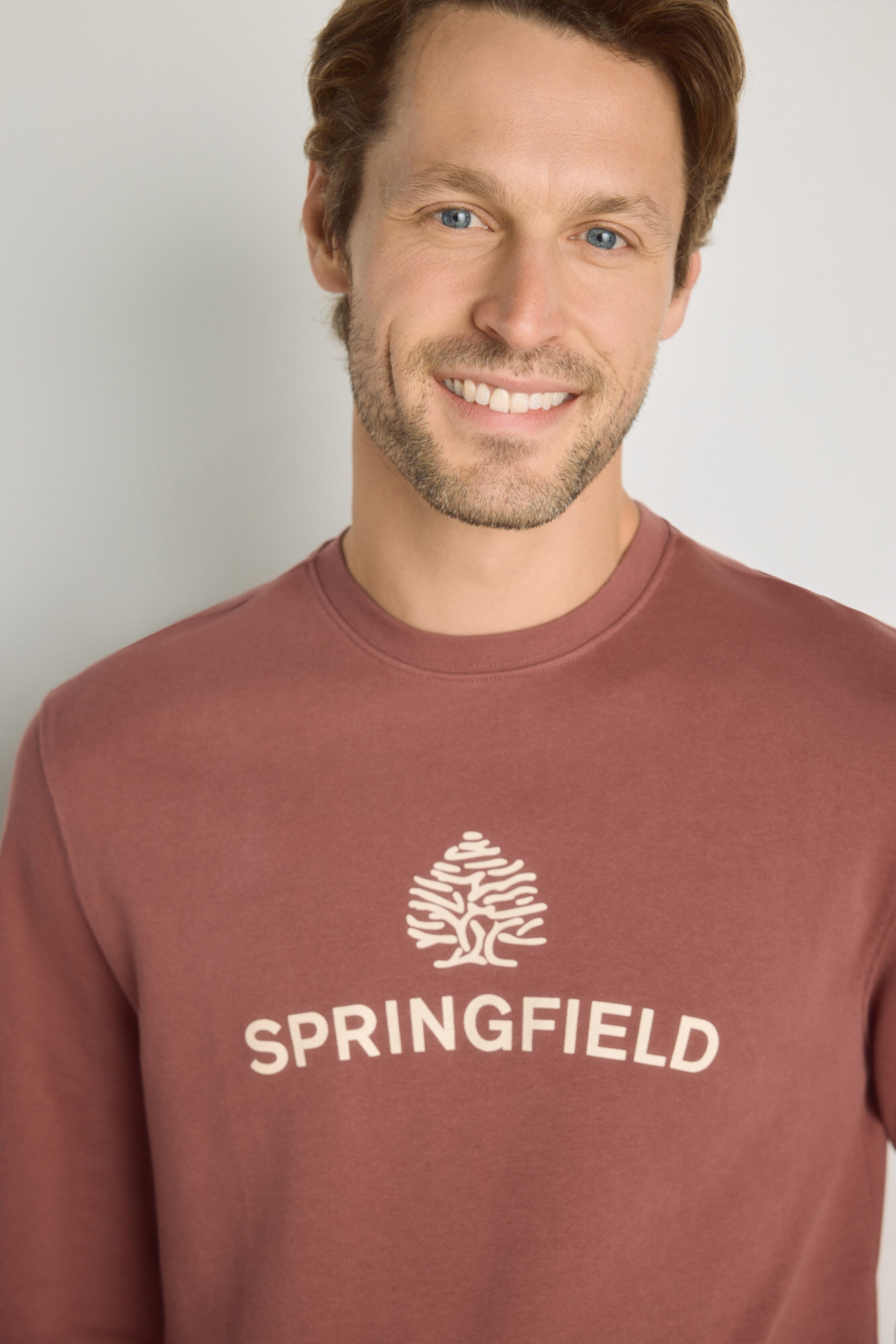 Springfield Sweatshirt gola redonda com logo