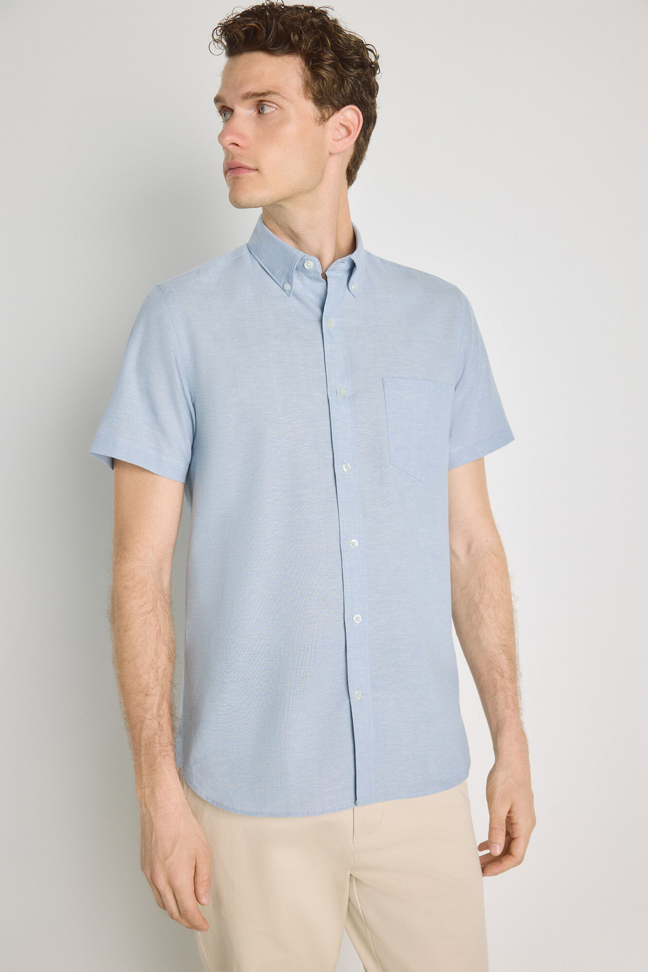 Pedro del Hierro Camisa lisa manga corta