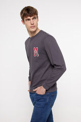 Fifty Outlet Sweatshirt Patch Milano Cinzento oscuro