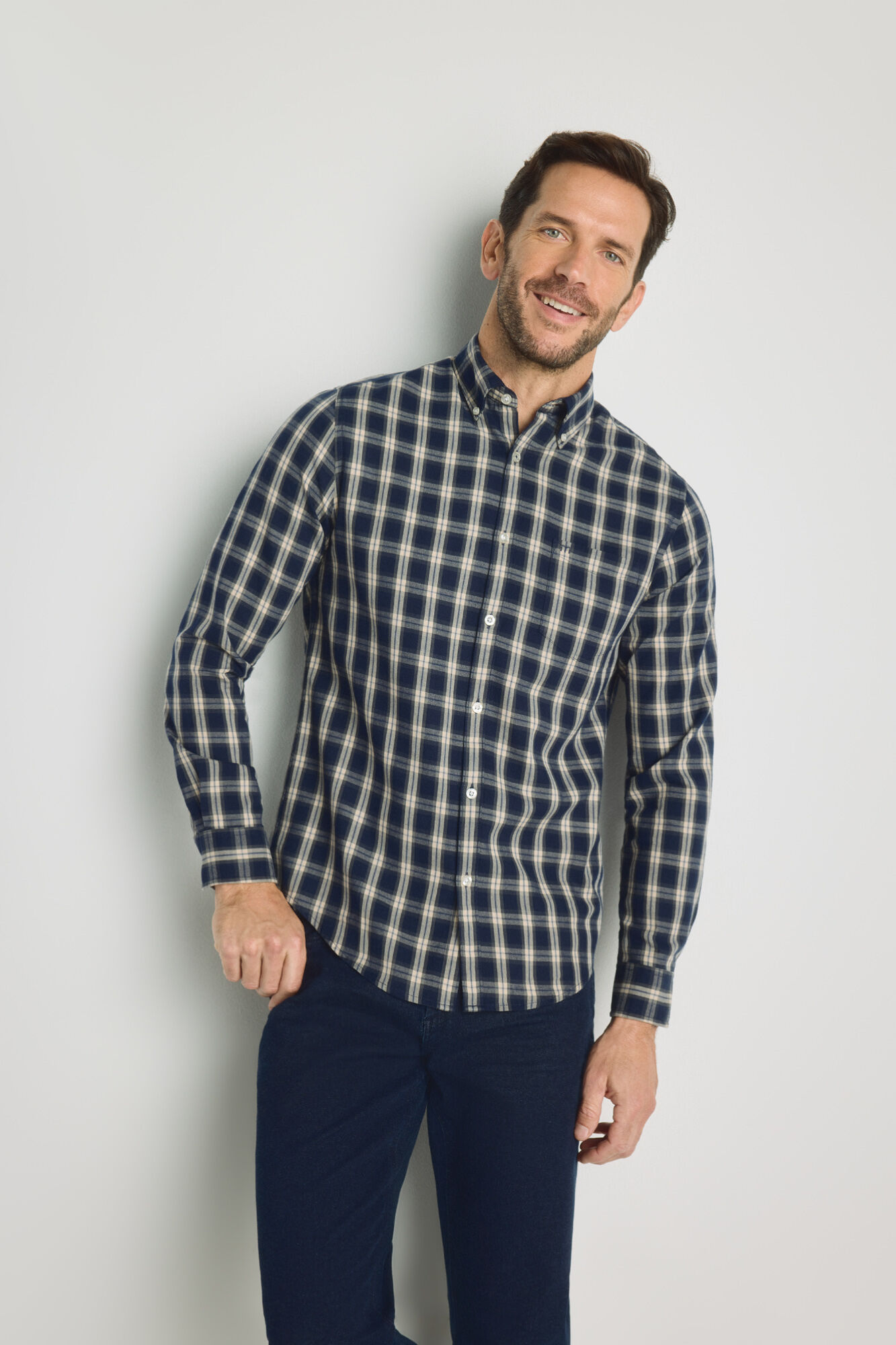 Milano Camisa cuadros manga larga