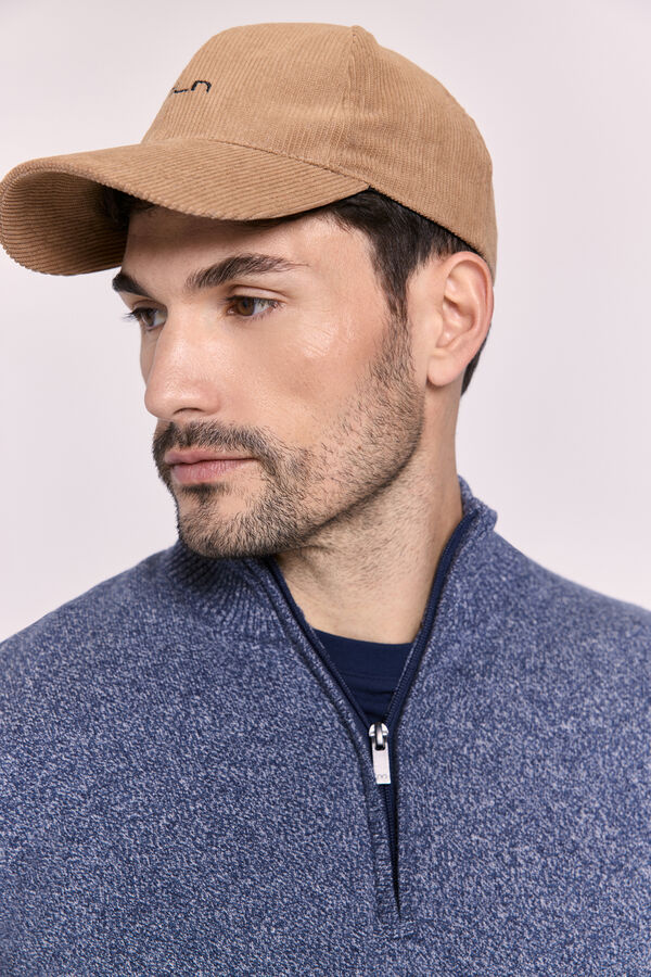 Milano Jersey semicisne cremallera Navy