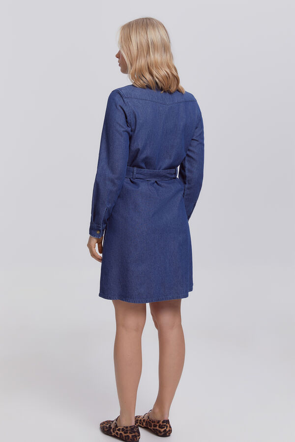 Milano Vestido denim. Navy