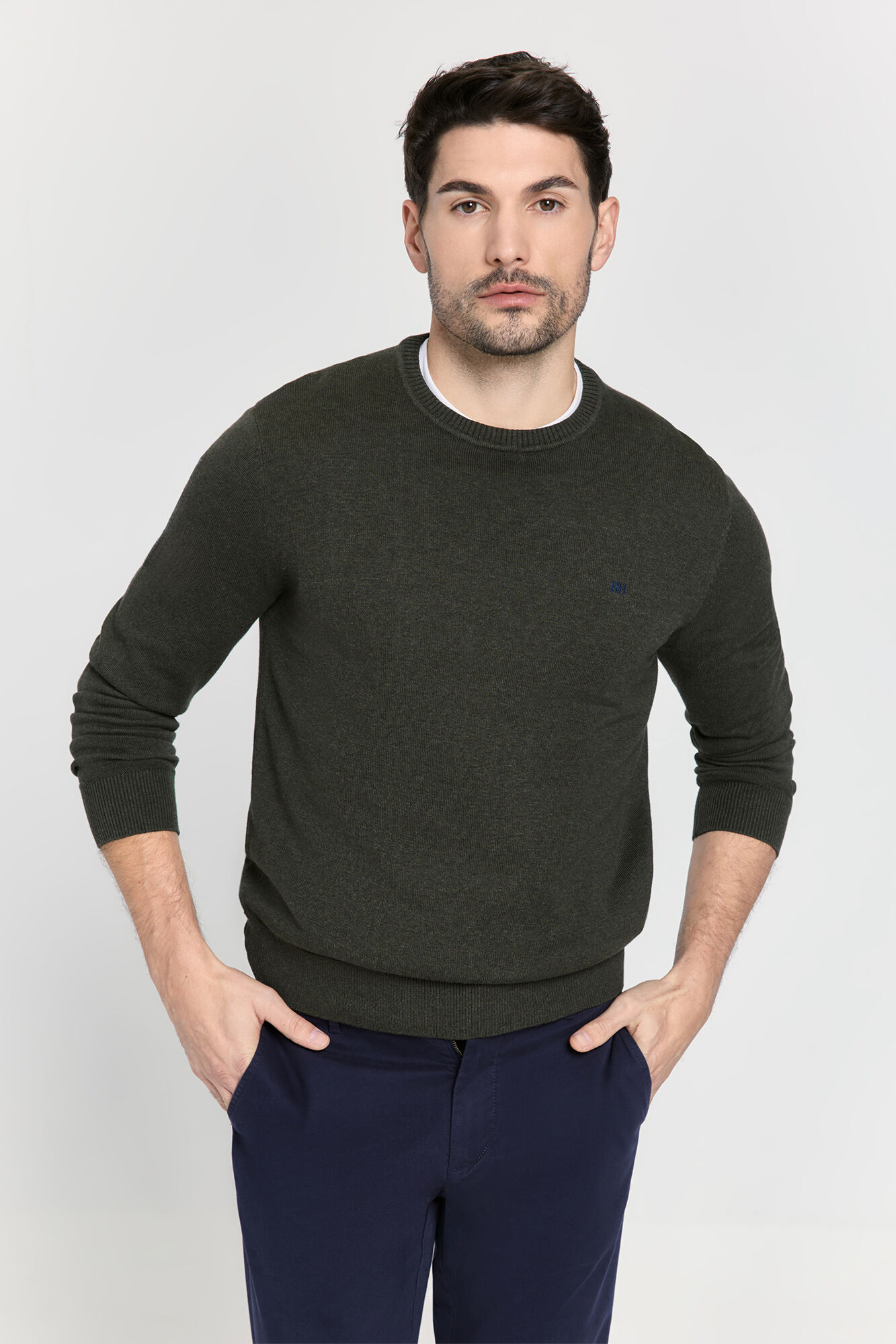 Pedro del Hierro Jersey b&aacute;sico cuello caja