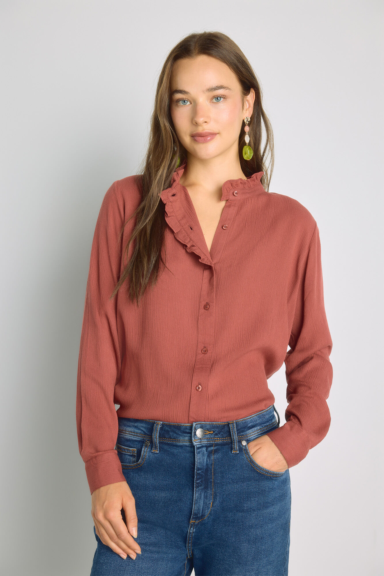 Milano Camisa cuello mao