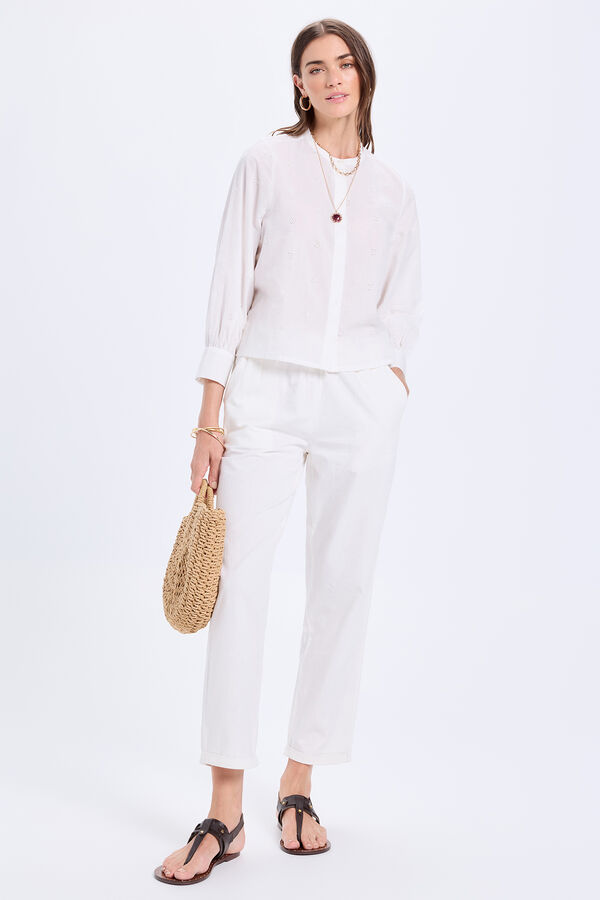 Milano Blusa de batista Blanco