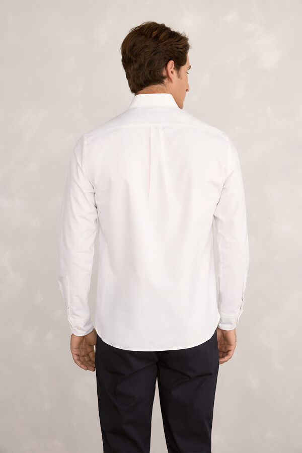 Pedro del Hierro Camisa Sport Oxford Blanco