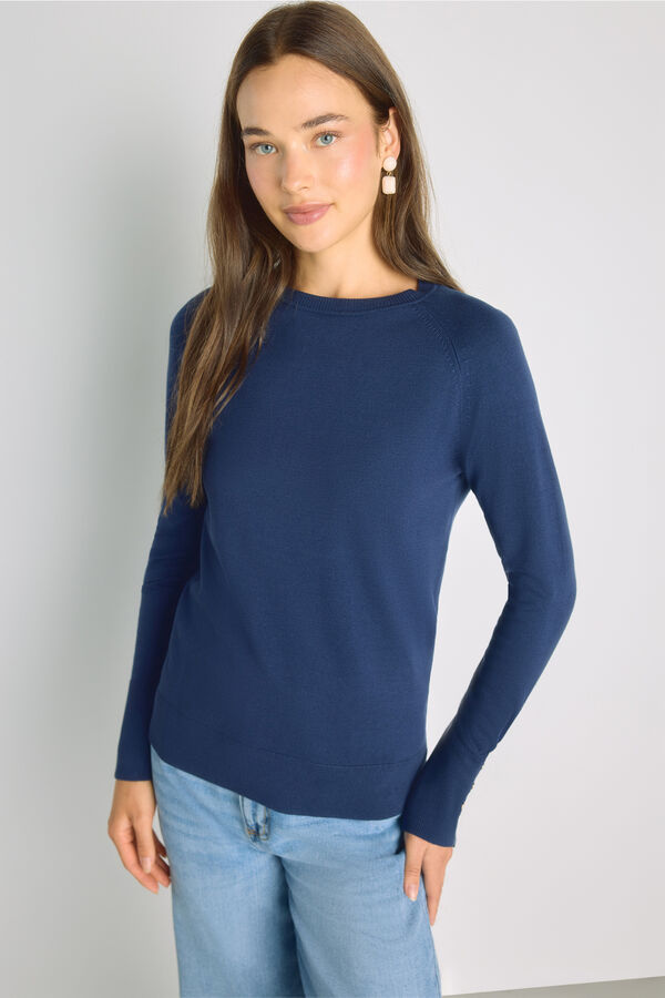 Milano Jersey cuello redondo Navy
