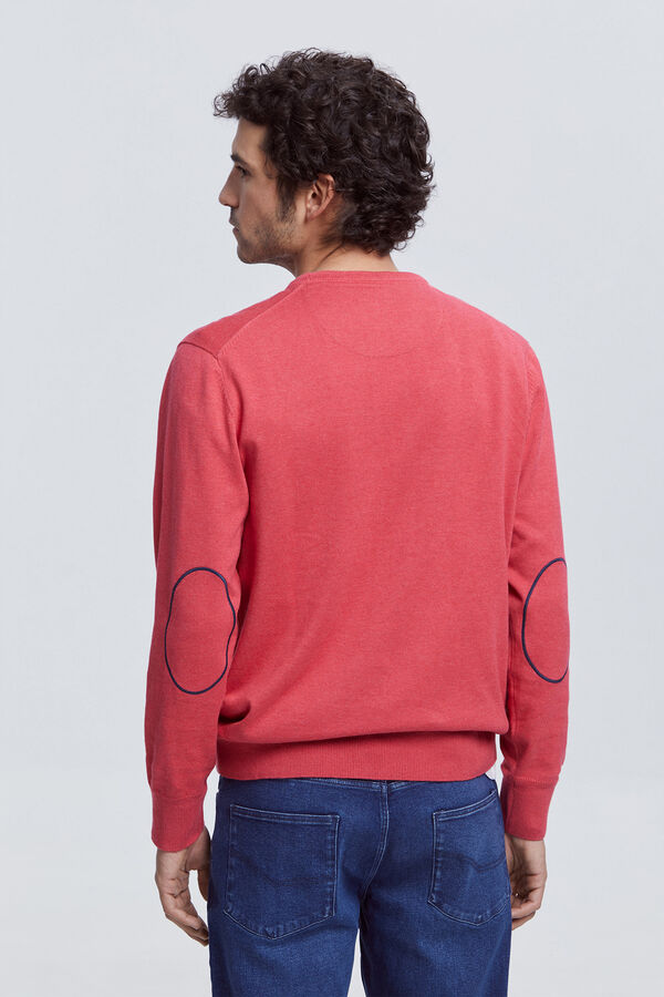 Milano Jersey Patch Cuello Caja Rosa