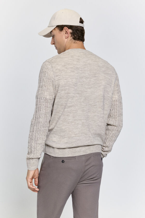 Milano Jersey cuello caja Aranes Beige