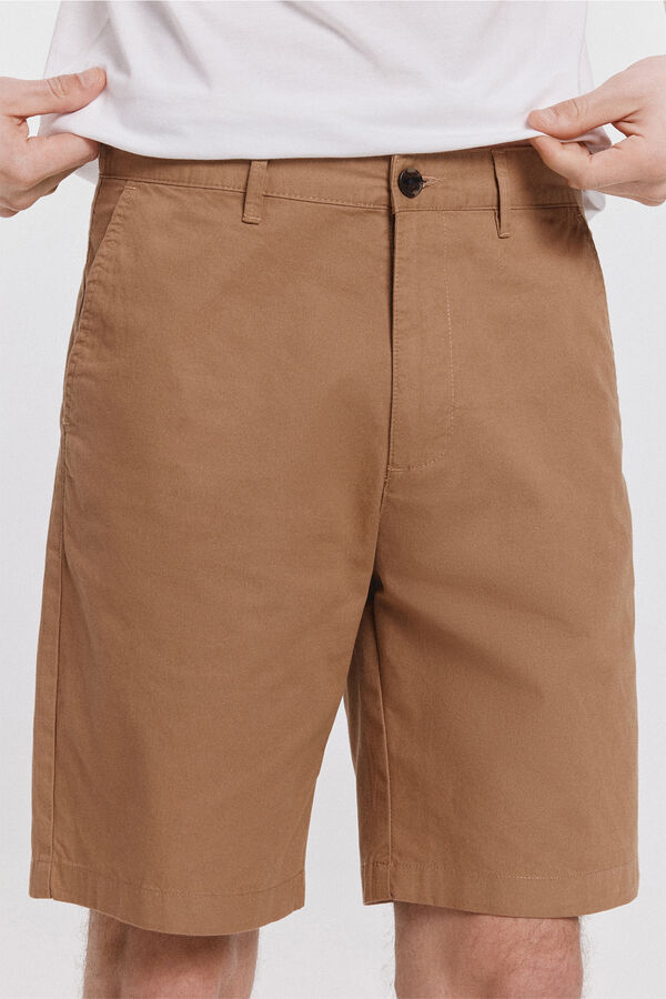 Milano Bermuda Clásica Lisa Beige