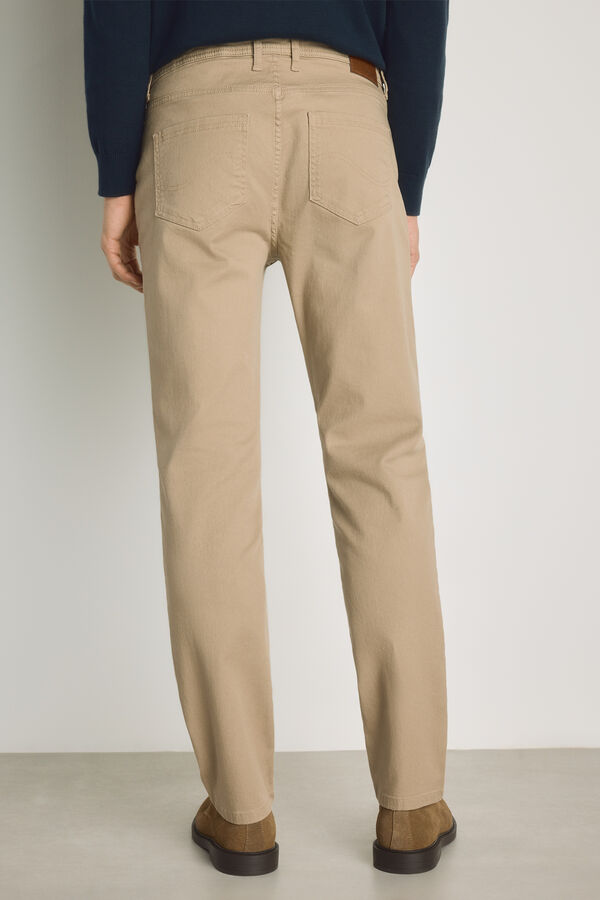 Springfield Pantal&oacute;n 5 bolsillos color Arena