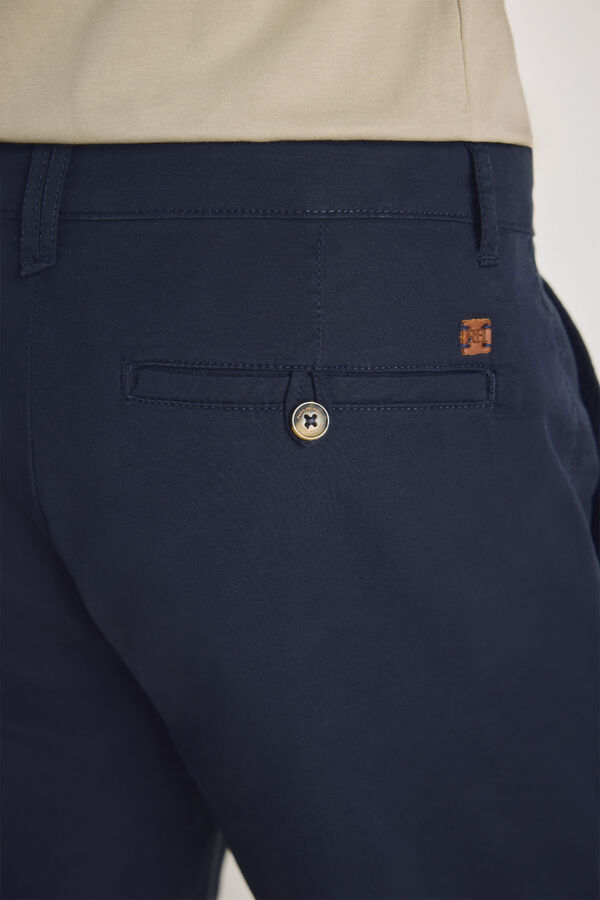 Pedro del Hierro Bermuda lisa Navy