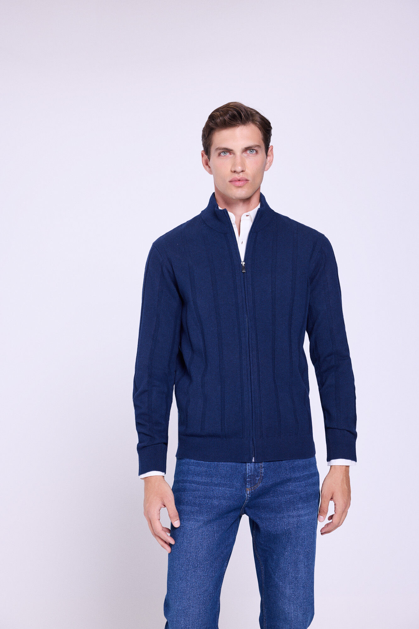 Milano C&aacute;rdigan Algod&oacute;n Cremallera