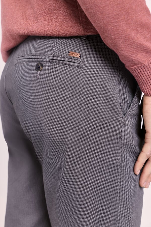 Milano Pantal&oacute;n chino slim fit Gris