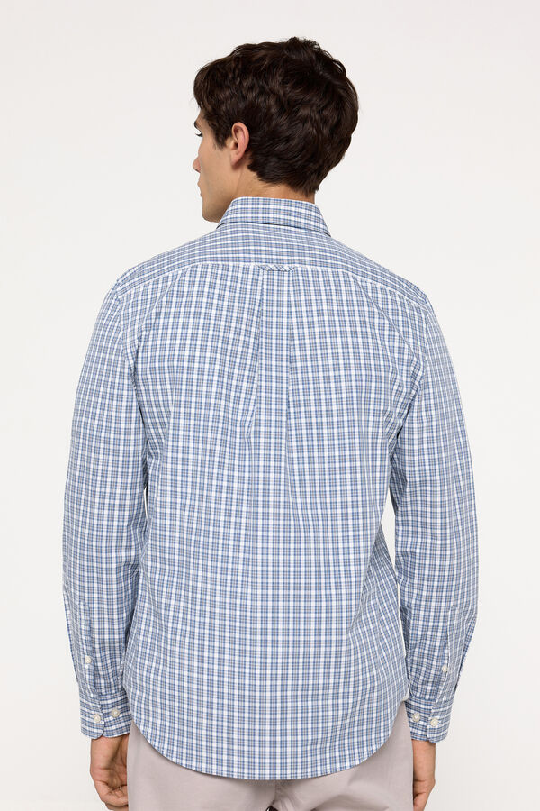 Milano Camisa Popel&iacute;n Cuadros Azul