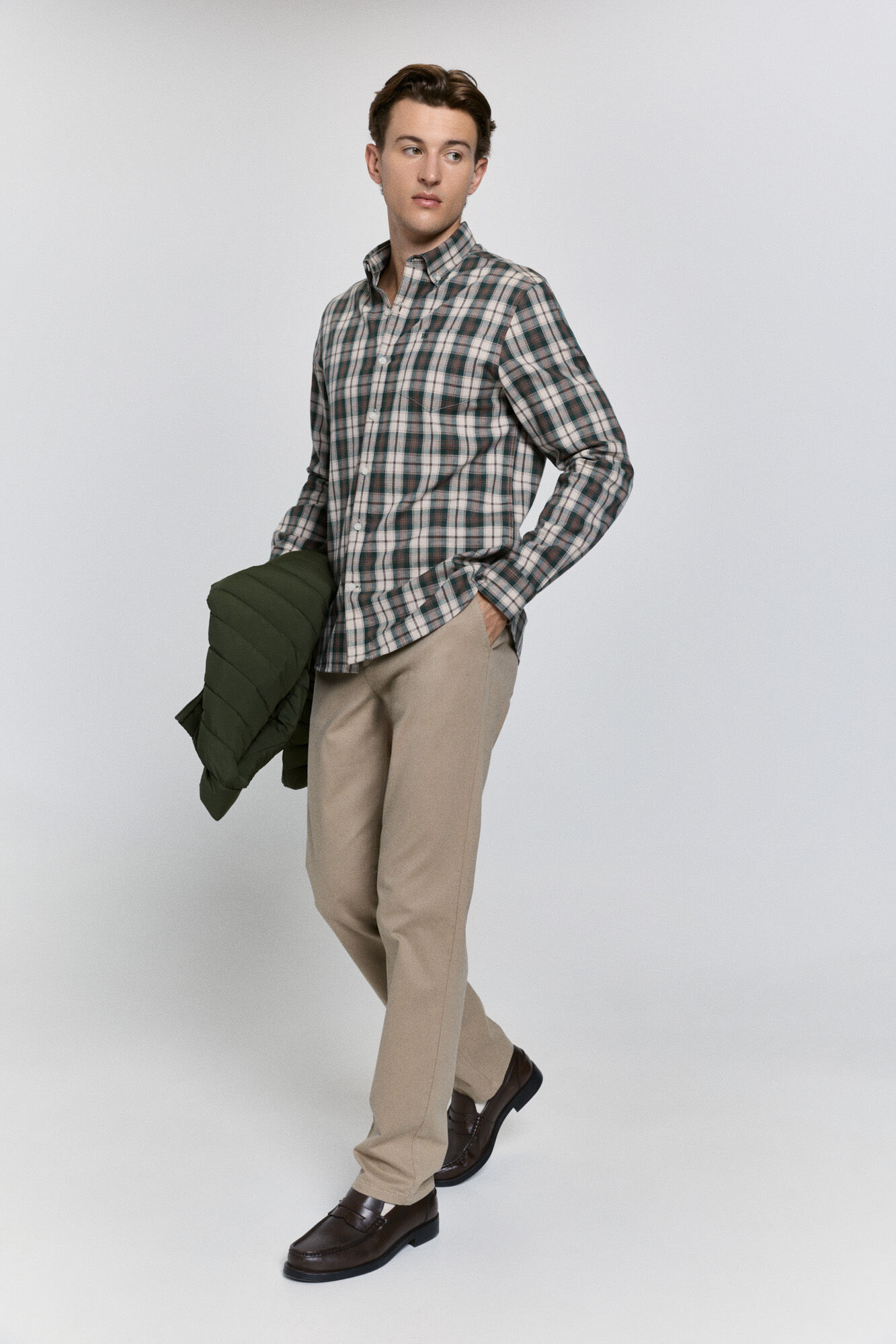 Pedro del Hierro Camisa cuadros relaxed fit