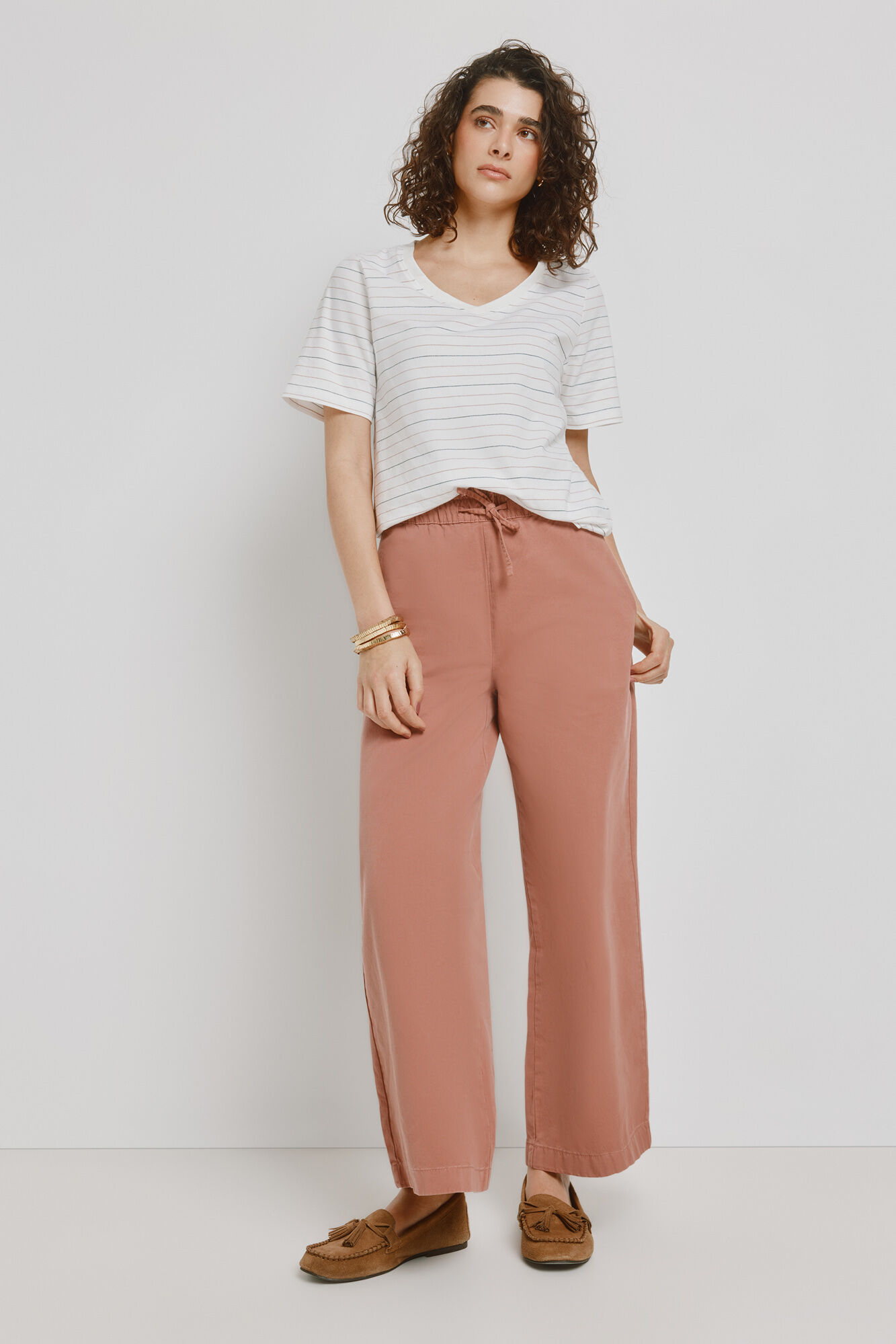 Milano T-shirt de manga curta &agrave;s riscas