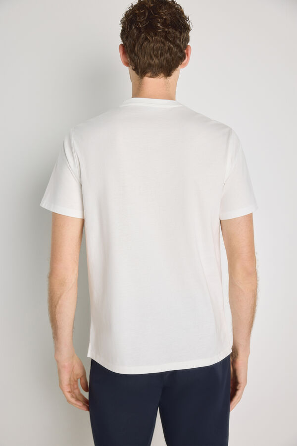 Pedro del Hierro T-shirt de manga curta estampada Branco
