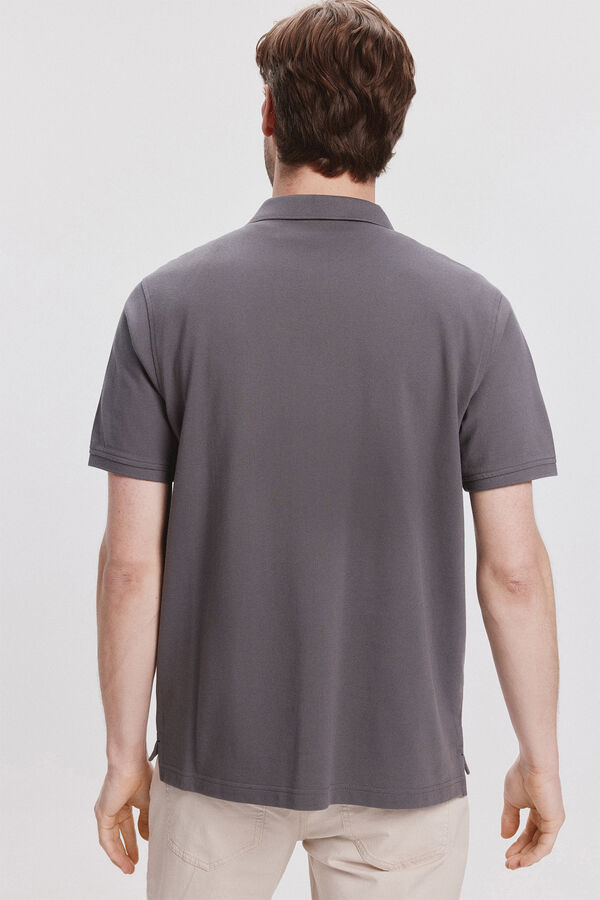 Pedro del Hierro Polo b&aacute;sico PdH Cinzento oscuro