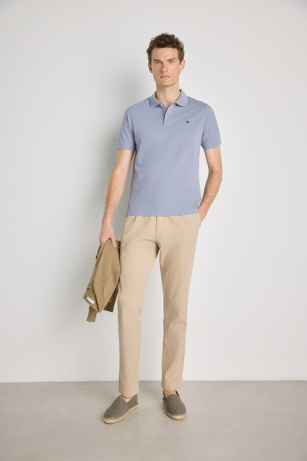 Pedro del Hierro Polo de manga curta P&uacute;rpura
