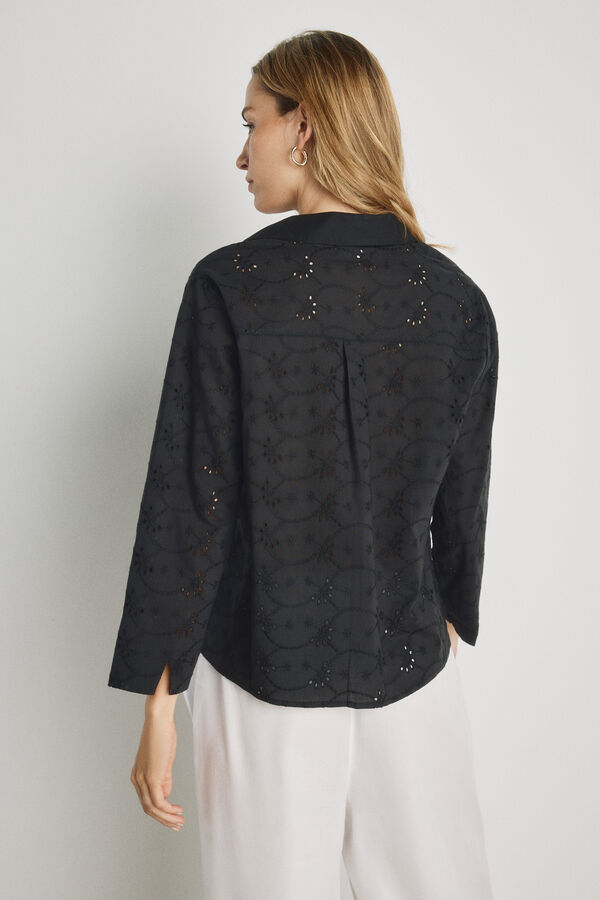 Milano Blusa de manga comprida Preto