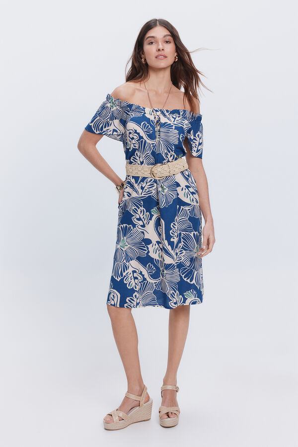 Milano Vestido curto flu&iacute;do Multicolor