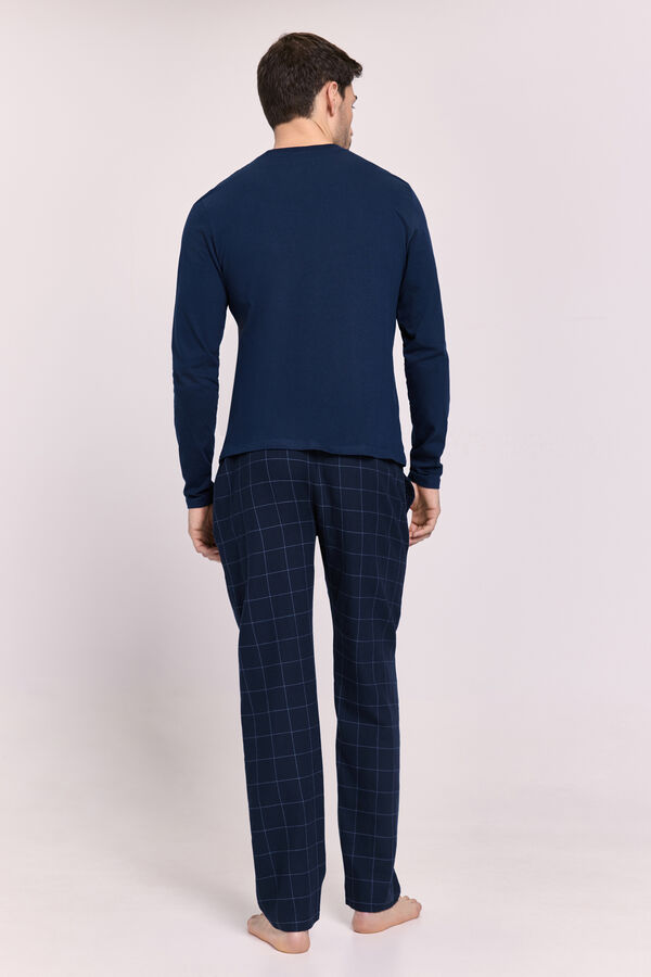 Milano Pijama Largo Plana Navy