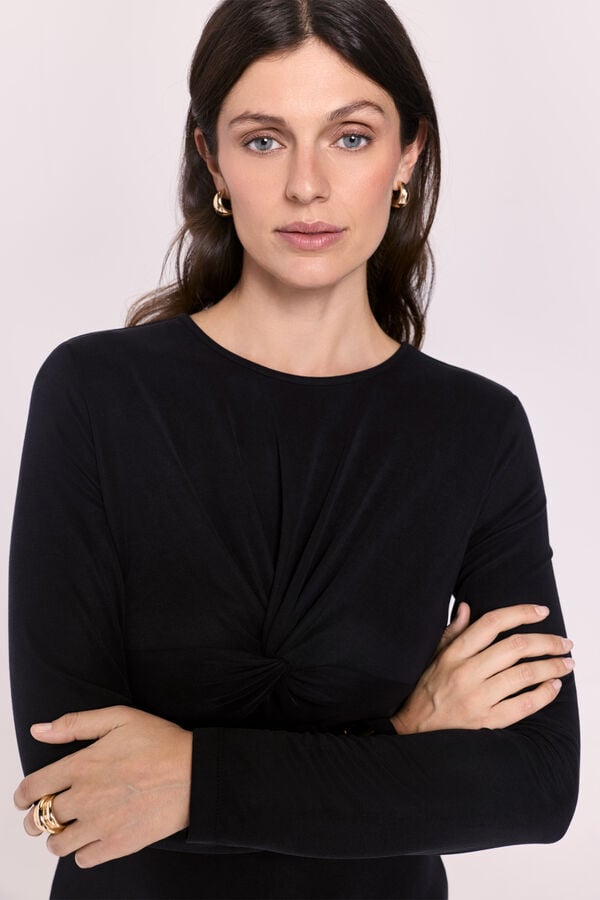 Milano Vestido nudo Negro