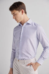 Fifty Outlet Camisa vestir microestructura Lifeway Azul