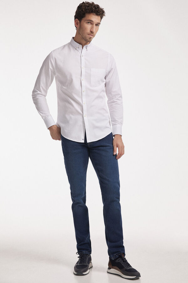 Fifty Outlet Camisa Oxford lisa Branco