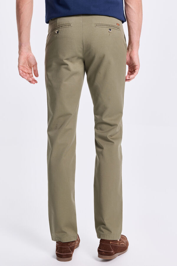 Milano Pantalón Chino Comfort Cáqui escuro