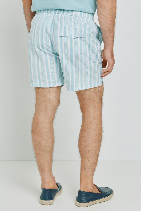 Milano Fato de banho &agrave;s riscas Azul