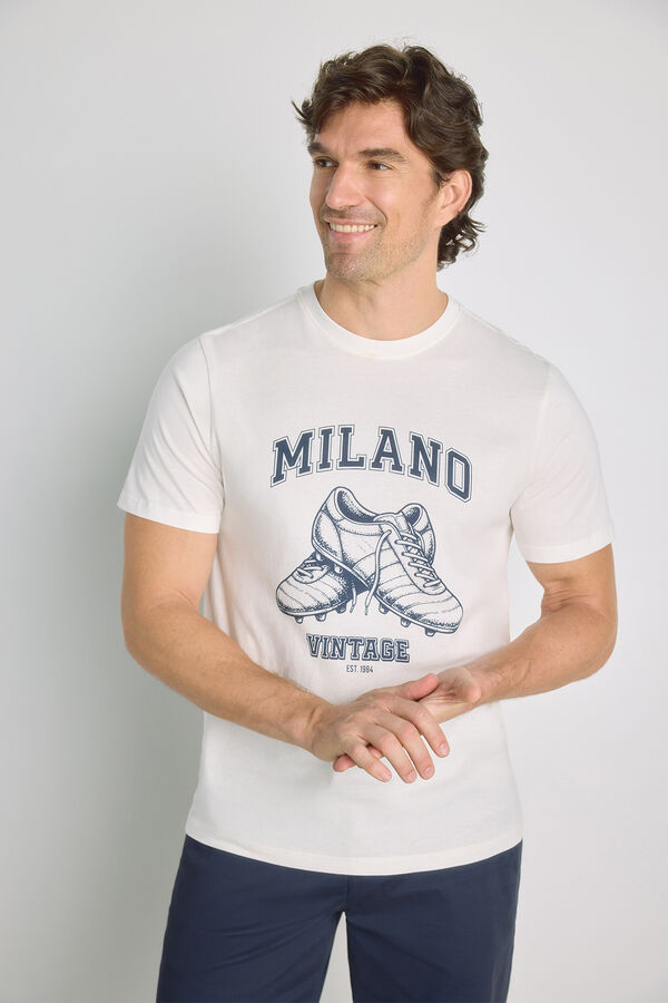 Milano T-shirt de manga curta Branco