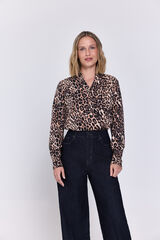 Milano Blusa fluida Marrón