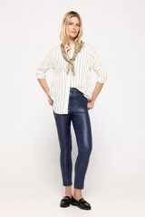 Milano Camisa fluida Estampado azul