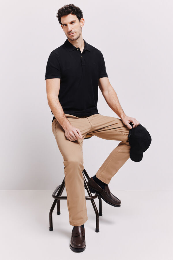 Milano Polo manga curta Preto