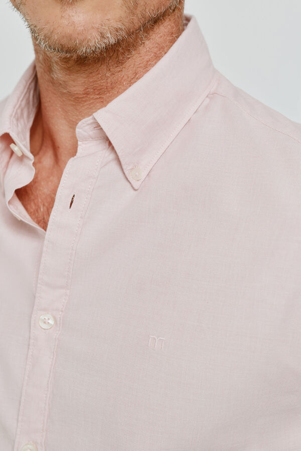 Milano Camisa estructura manga larga Rosa