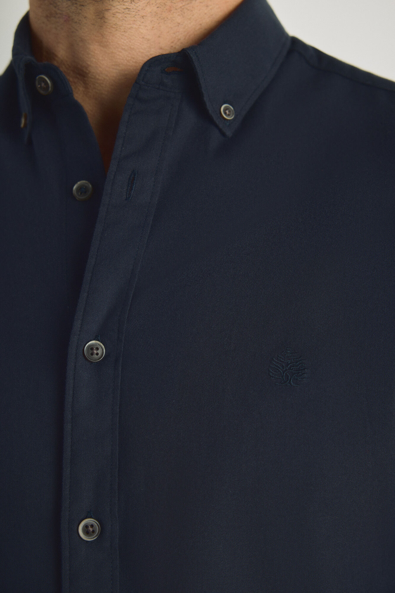 Springfield Camisa lisa manga larga