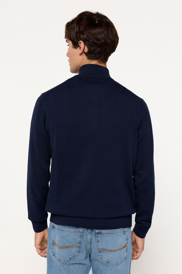 Milano Camisola meio z&iacute;per Marinho