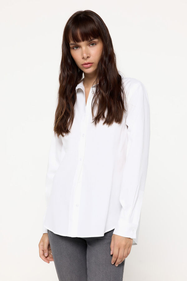 Milano Camisa b&aacute;sica Branco