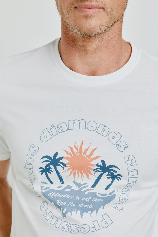 Milano T-shirt de manga curta Branco