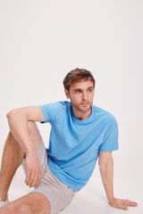 Milano Camiseta B&aacute;sica Azul