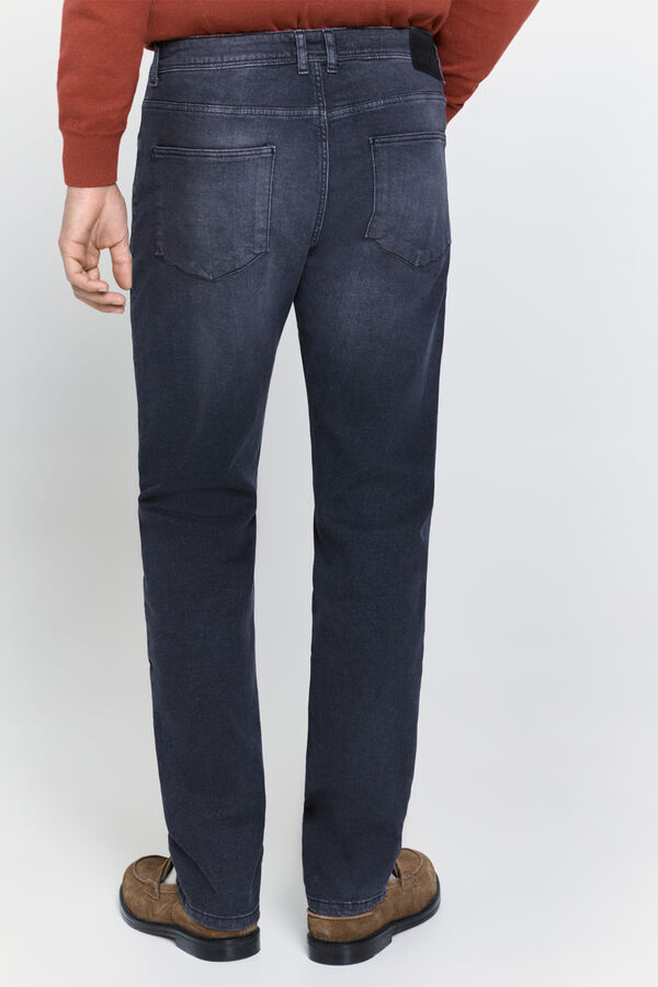 Milano Calças chino com ajuste confortável Cinza medio