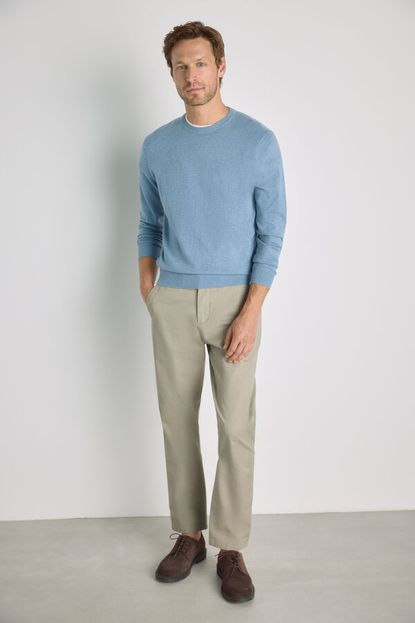 Milano Camisola gola caixa Azul indigo